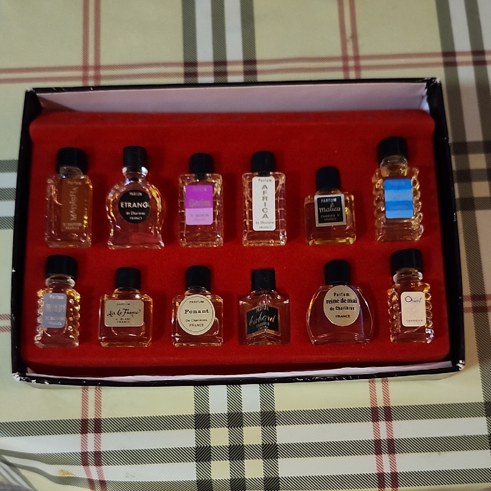 Mini French P erfume Collection of 12 bottles NEW